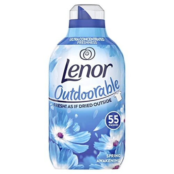 Lenor Outdoor Fabric Softener, 440 washes, 6.16 liters (770 ml x 8), Spring Awakening fragrance, ultra-concentrated fabric softener, long-lasting freshness.